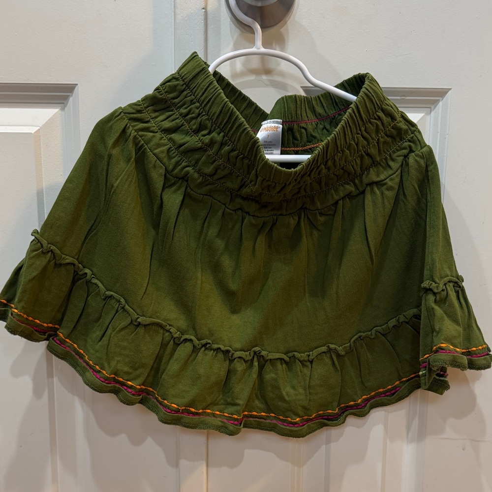 NWOT Gymboree Green Ruffled Skirt